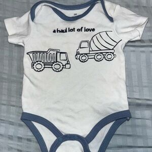 White and Blue Kids Bodysuit - A Haul Lot of Love